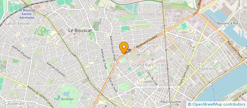 localisation de l'entreprise DE LA RUE DU JARDIN PUBLIC NUMERO 143  LE BOUSCAT
