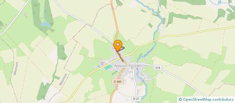 localisation de l'entreprise DE LA RUE FONDUE  NOVION-PORCIEN