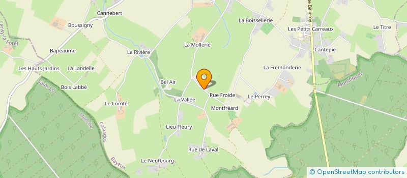 localisation de l'entreprise DE LA RUE FROIDE à LE MOLAY-LITTRY