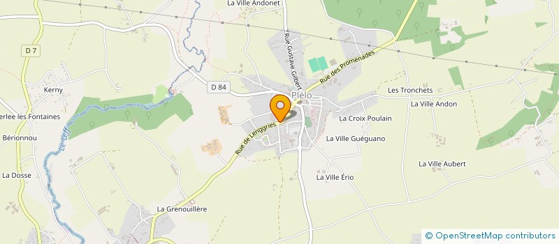 localisation de l'entreprise DE LA RUE QUESNEL  PLELO