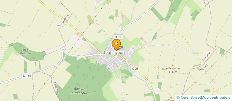 localisation de l'entreprise DE LA RUELLE  PUCHEVILLERS