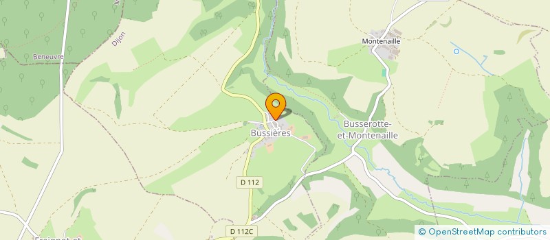 localisation de l'entreprise DE LA RUELLE DE DERRIERE  BUSSIERES