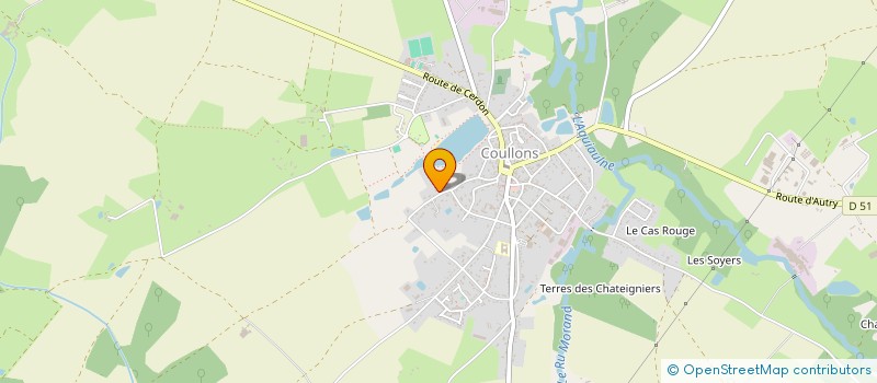 localisation de l'entreprise DE LA SABLONNIERE à COULLONS
