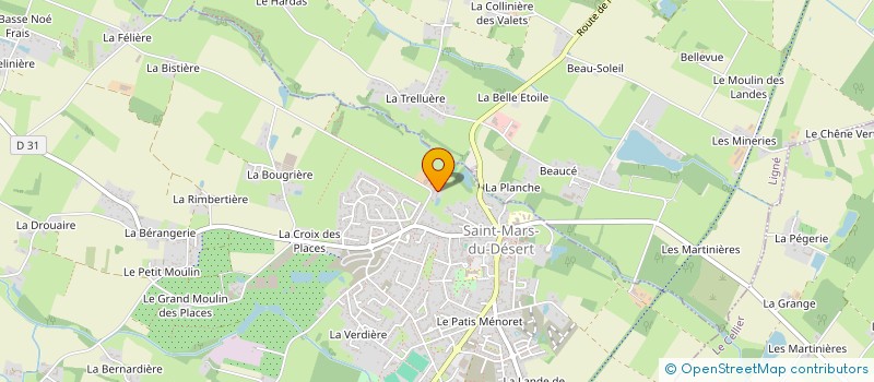 localisation de l'entreprise DE LA SAINT MEDARD  SAINT-MARS-DU-DESERT