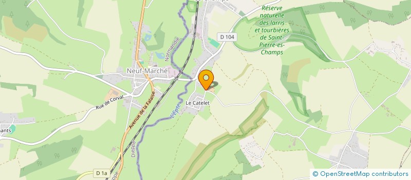 localisation de l'entreprise DE LA SAINTE HELENE à SAINT-PIERRE-ES-CHAMPS
