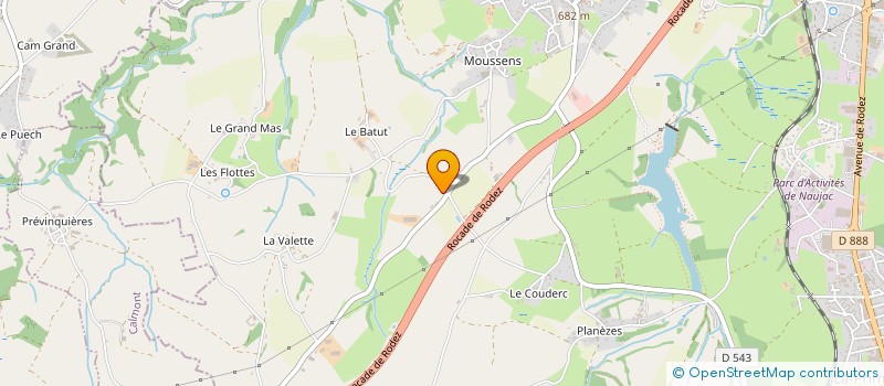 localisation de l'entreprise DE LA SALESSE  LUC-LA-PRIMAUBE