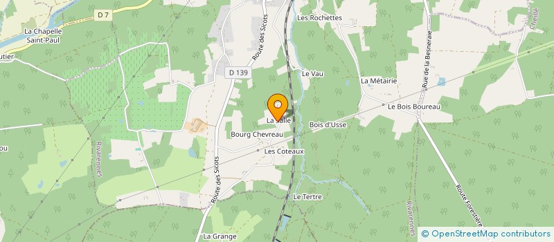 localisation de l'entreprise DE LA SALLE à RIVARENNES