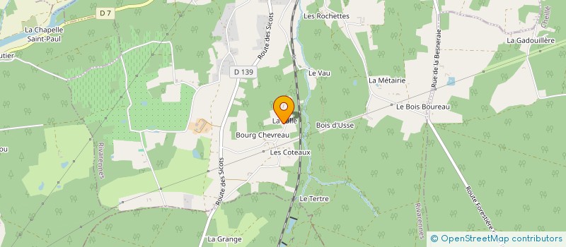 localisation de l'entreprise DE LA SALLE à RIVARENNES