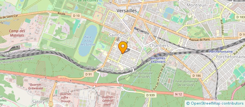 localisation de l'entreprise DE LA SALLE                   JACQU à VERSAILLES