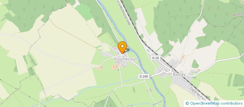 localisation de l'entreprise DE LA SAONE  FOUCHECOURT