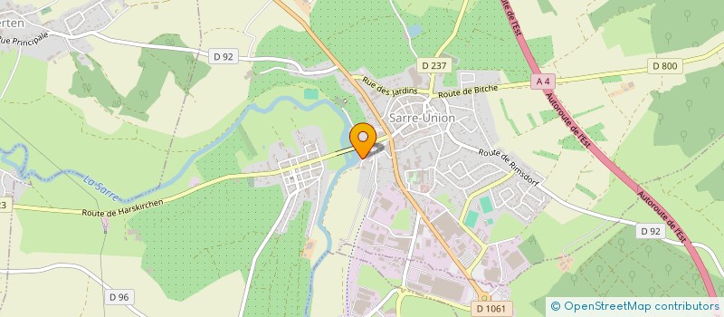 localisation de l'entreprise DE LA SARRE  SARRE-UNION