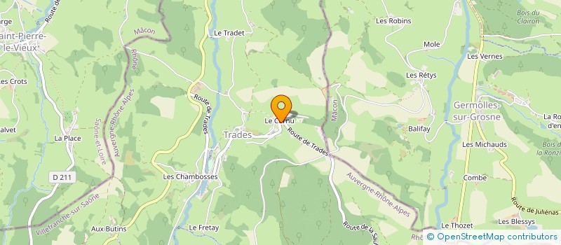 localisation de l'entreprise DE LA SAULE  DEUX-GROSNES