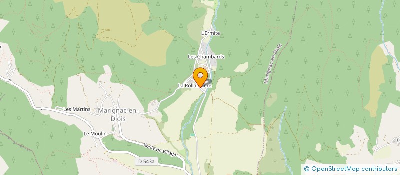 localisation de l'entreprise DE LA SCIE  MARIGNAC-EN-DIOIS