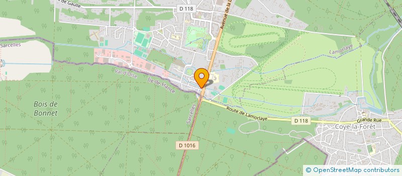 localisation de l'entreprise DE LA SEIGNEURIE  LAMORLAYE