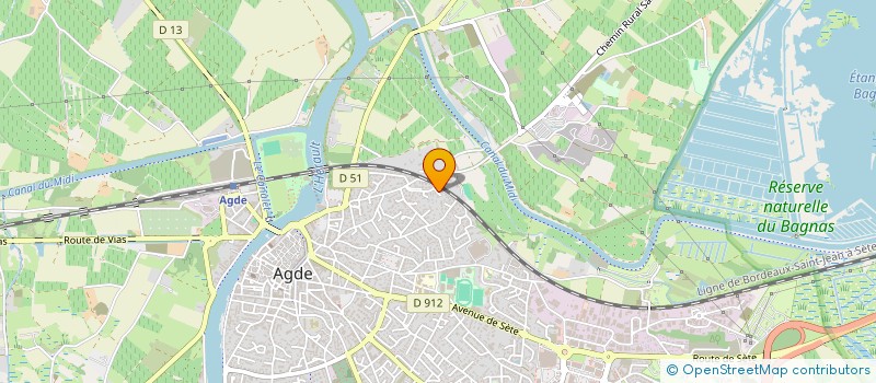 localisation de l'entreprise DE LA SORRA  AGDE