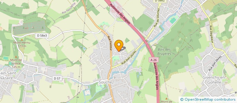 localisation de l'entreprise DE LA SOUCHEZ  SOUCHEZ