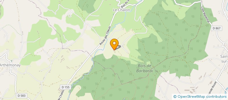 localisation de l'entreprise DE LA SOURCE AU FRENE  LE CHALON