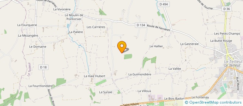 localisation de l'entreprise DE LA SUERAIE  LE TEILLEUL