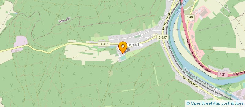 localisation de l'entreprise DE LA TAYE  MARBACHE