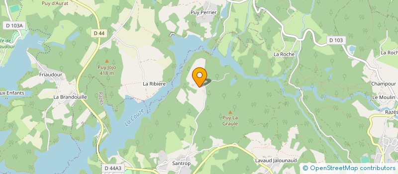 localisation de l'entreprise DE LA TEINTURERIE à RAZES
