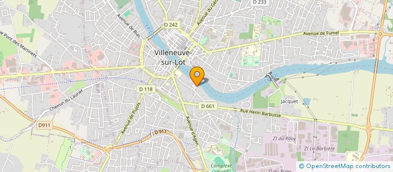 localisation de l'entreprise DE LA TERRE...  VILLENEUVE-SUR-LOT