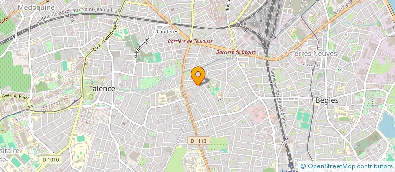 localisation de l'entreprise DE LA TERRE A L'ART à BEGLES