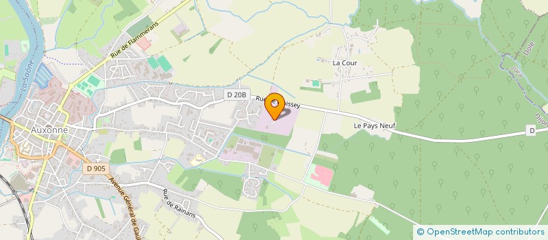 localisation de l'entreprise DE LA TERRE A L'ASSIETTE à AUXONNE