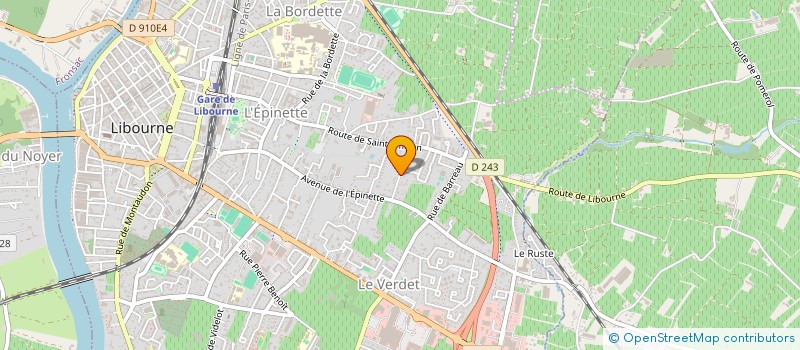 localisation de l'entreprise DE LA TERRE A LA TASSE à LIBOURNE