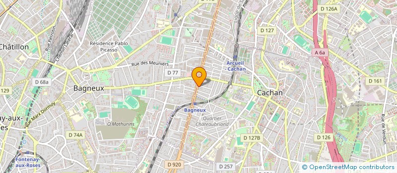 localisation de l'entreprise DE LA TETE AUX PIEDS  CACHAN