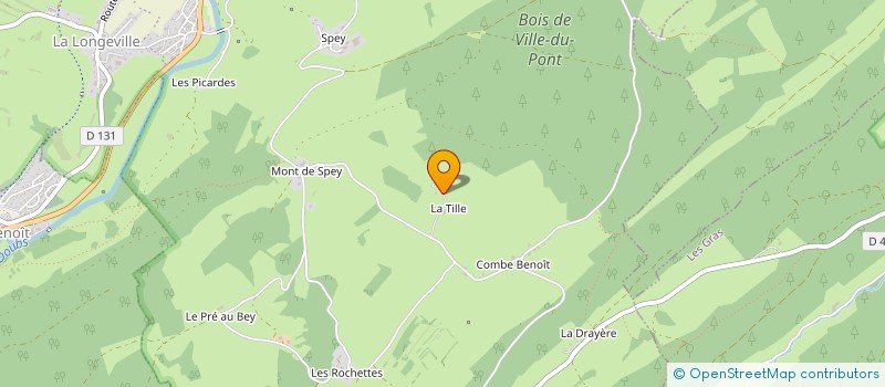 localisation de l'entreprise DE LA TILLE  VILLE-DU-PONT