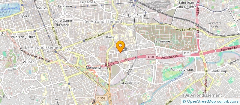 localisation de l'entreprise DE LA TIMONE MLLE à MARSEILLE