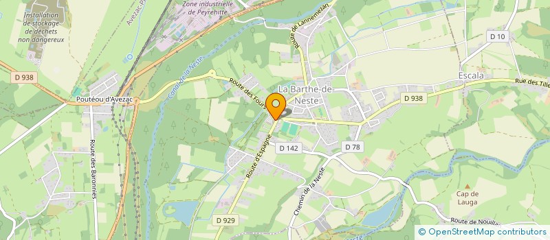 localisation de l'entreprise DE LA TORTE  LA BARTHE-DE-NESTE