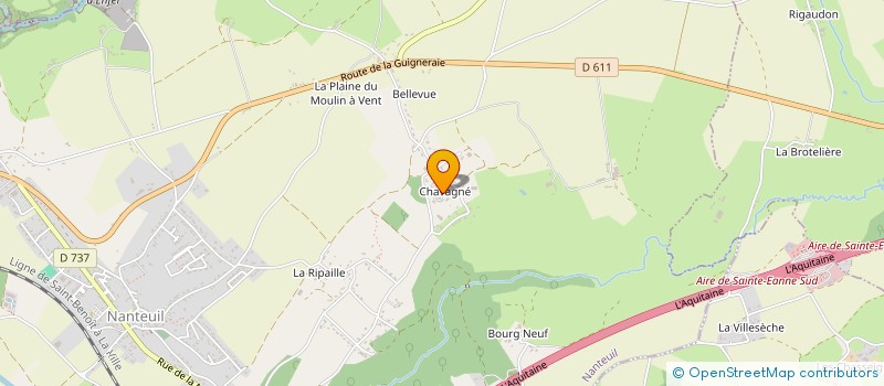 localisation de l'entreprise DE LA TORTUE  NANTEUIL