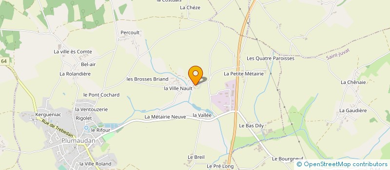 localisation de l'entreprise DE LA TOUCHE à CAULNES