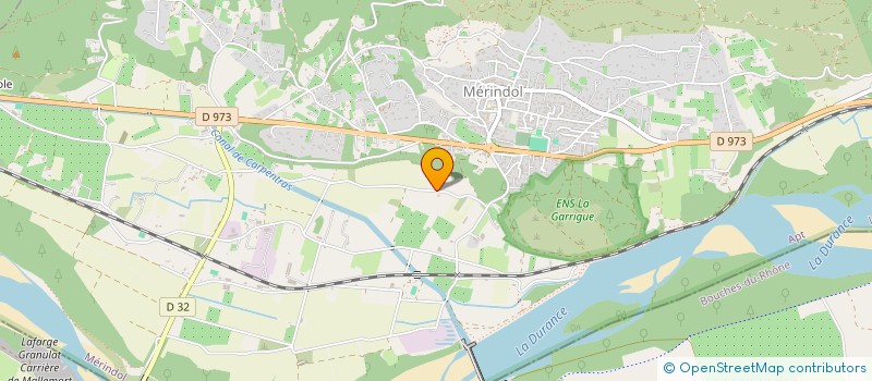 localisation de l'entreprise DE LA TOUMASSINE  MERINDOL