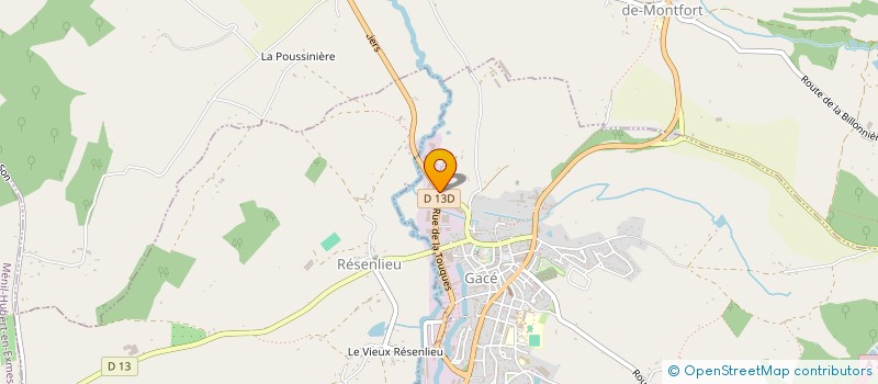 localisation de l'entreprise DE LA TOUQUES à GACE