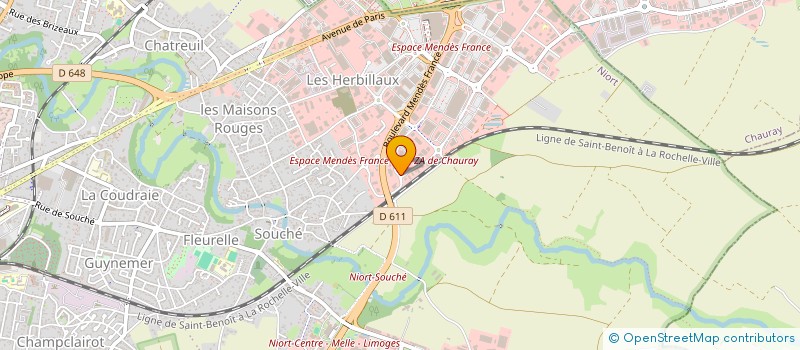 localisation de l'entreprise DE LA TOUR à NIORT
