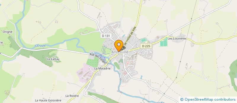 localisation de l'entreprise DE LA TOUR  ANDOUILLE