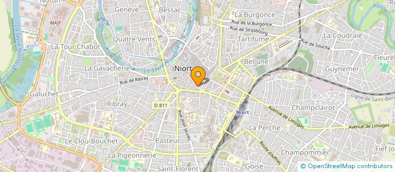 localisation de l'entreprise DE LA TOUR DE PIERRE à NIORT