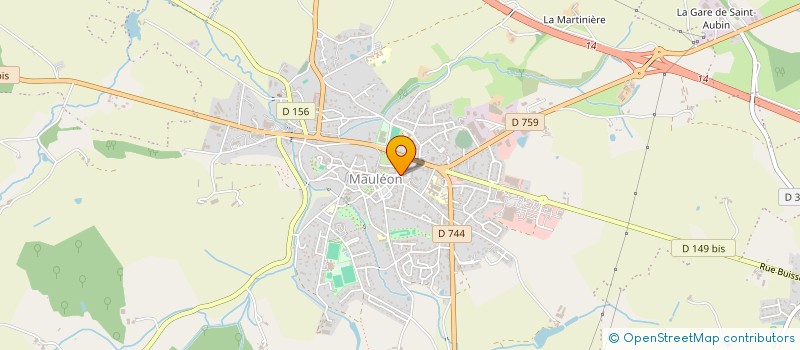 localisation de l'entreprise DE LA TUILERIE  MAULEON