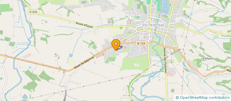localisation de l'entreprise DE LA TUILERIE à VIC-FEZENSAC