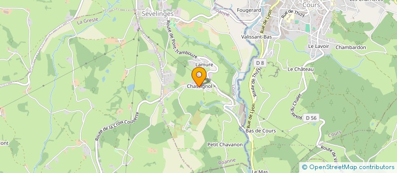 localisation de l'entreprise DE LA TUILERIE  SEVELINGES