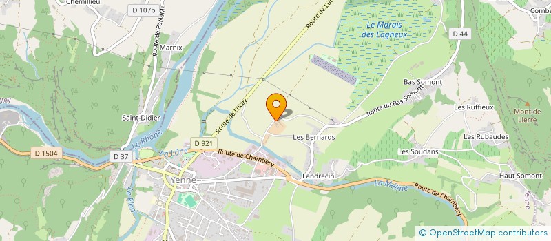 localisation de l'entreprise DE LA TUILIERE  YENNE