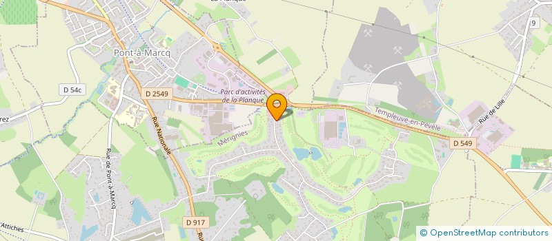 localisation de l'entreprise DE LA VACQUERIE à MERIGNIES