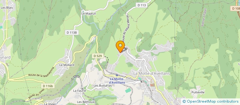 localisation de l'entreprise DE LA VALLEE à LA MOTTE-D'AVEILLANS