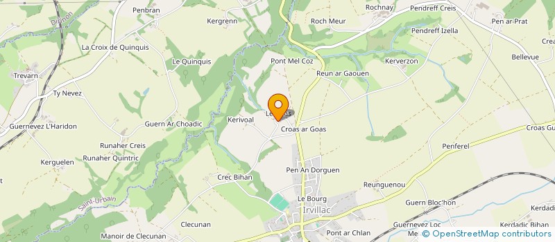 localisation de l'entreprise DE LA VALLEE  IRVILLAC