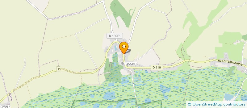 localisation de l'entreprise DE LA VALLEE à ROUSSENT