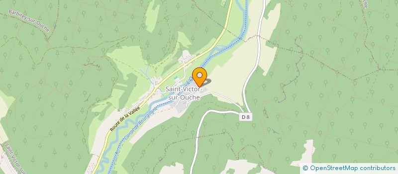 localisation de l'entreprise DE LA VALLEE  SAINT-VICTOR-SUR-OUCHE