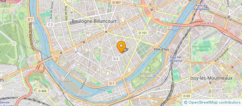 localisation de l'entreprise DE LA VALLEE DE GALASTRE à BOULOGNE-BILLANCOURT
