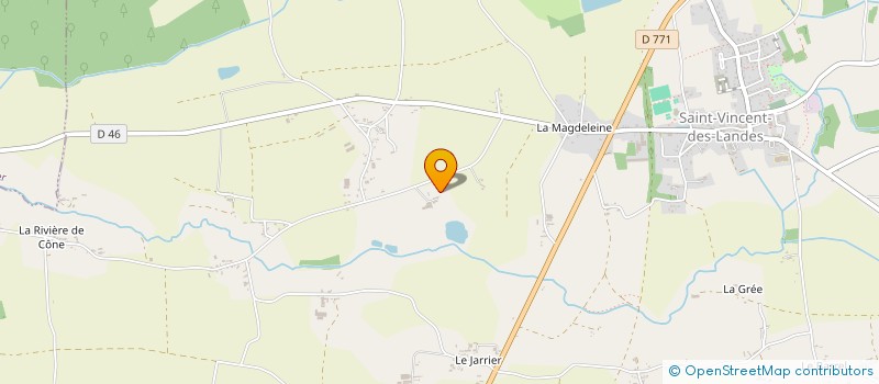 localisation de l'entreprise DE LA VALLEE DU CONE à SAINT-VINCENT-DES-LANDES